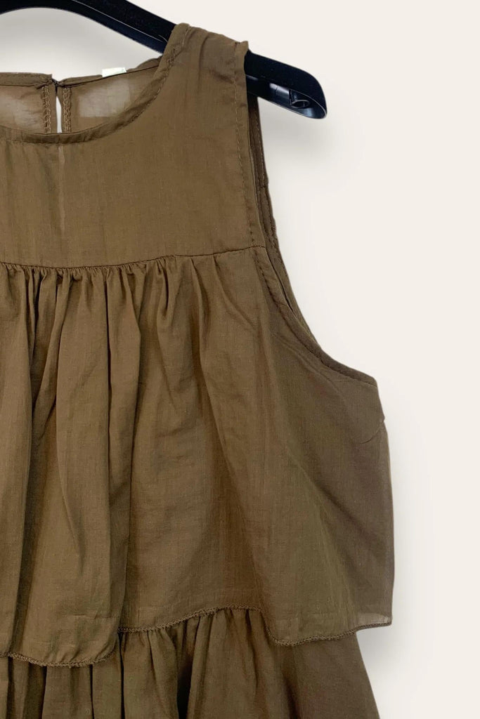 LOVEme Canotta a balze con bottone dietro