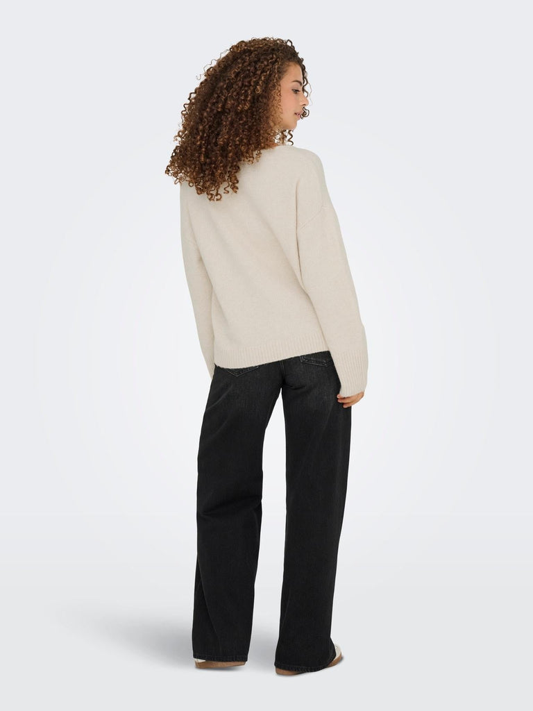 ONLY ONLWHITNEY LIFE LS V-NECK KNT