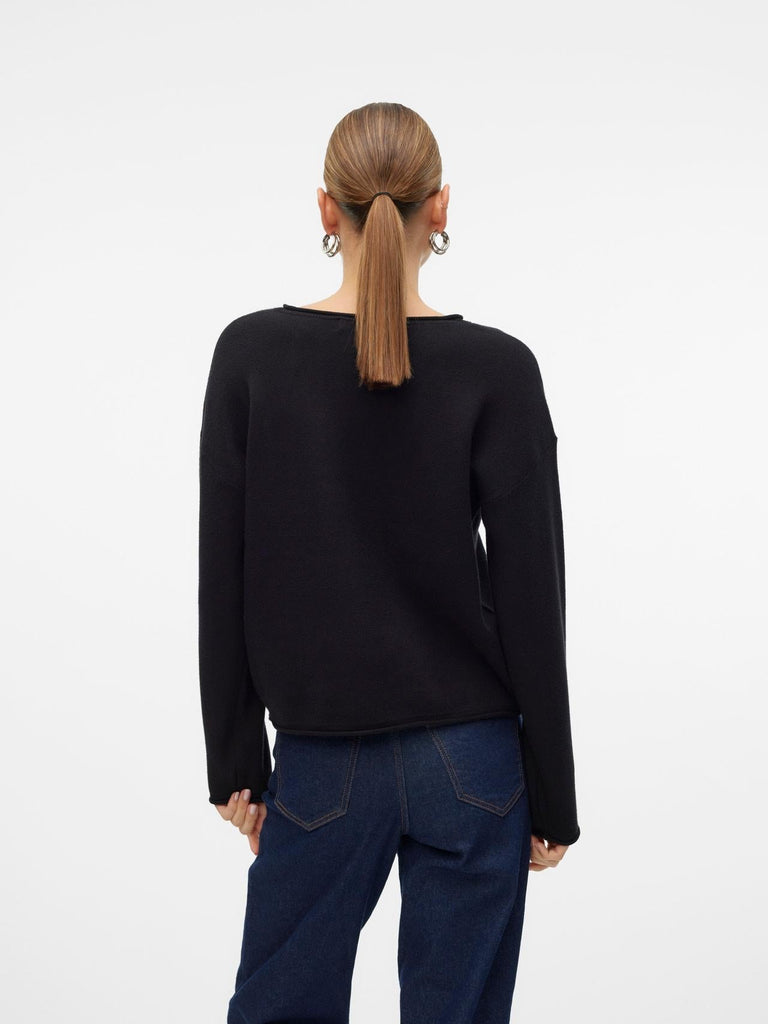 VERO MODA VMSABA ROLL LS O-NECK PULLOVER GA NOOS