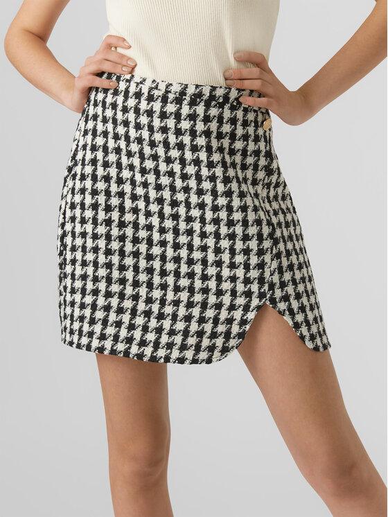 VERO MODA VMPAIGE HR HOUNDSTOOTH WRAP SKIRT