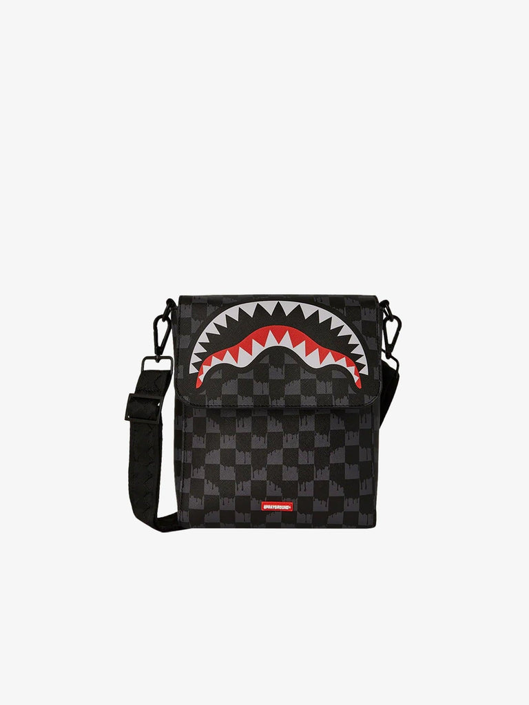 SPRAYGROUND DRIP CHECK SHARK MESSENGERSLING