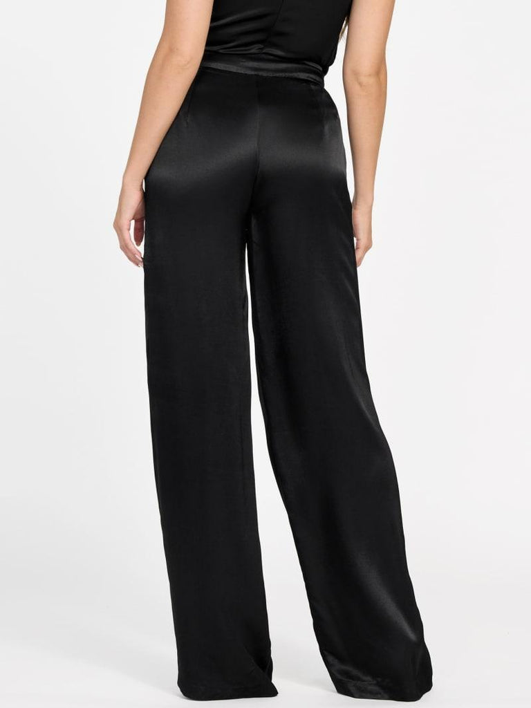 GUESS MARCIANO IVA BELTED STRAIGHT PANTS