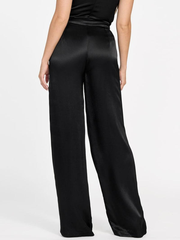 GUESS MARCIANO IVA BELTED STRAIGHT PANTS