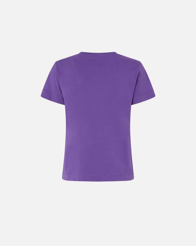 PINKO BASICO T-SHIRT JERSEY LOGO PIN