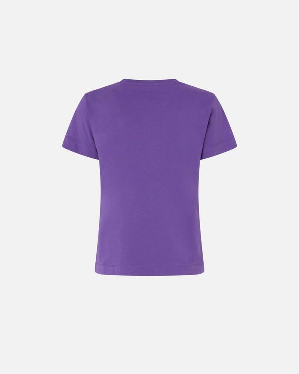 PINKO BASICO T-SHIRT JERSEY LOGO PIN