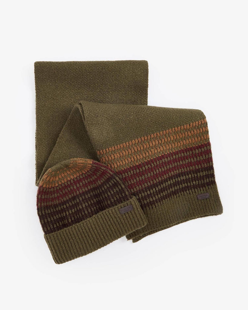 BARBOUR BRANTON BEANIE & SCARF SET