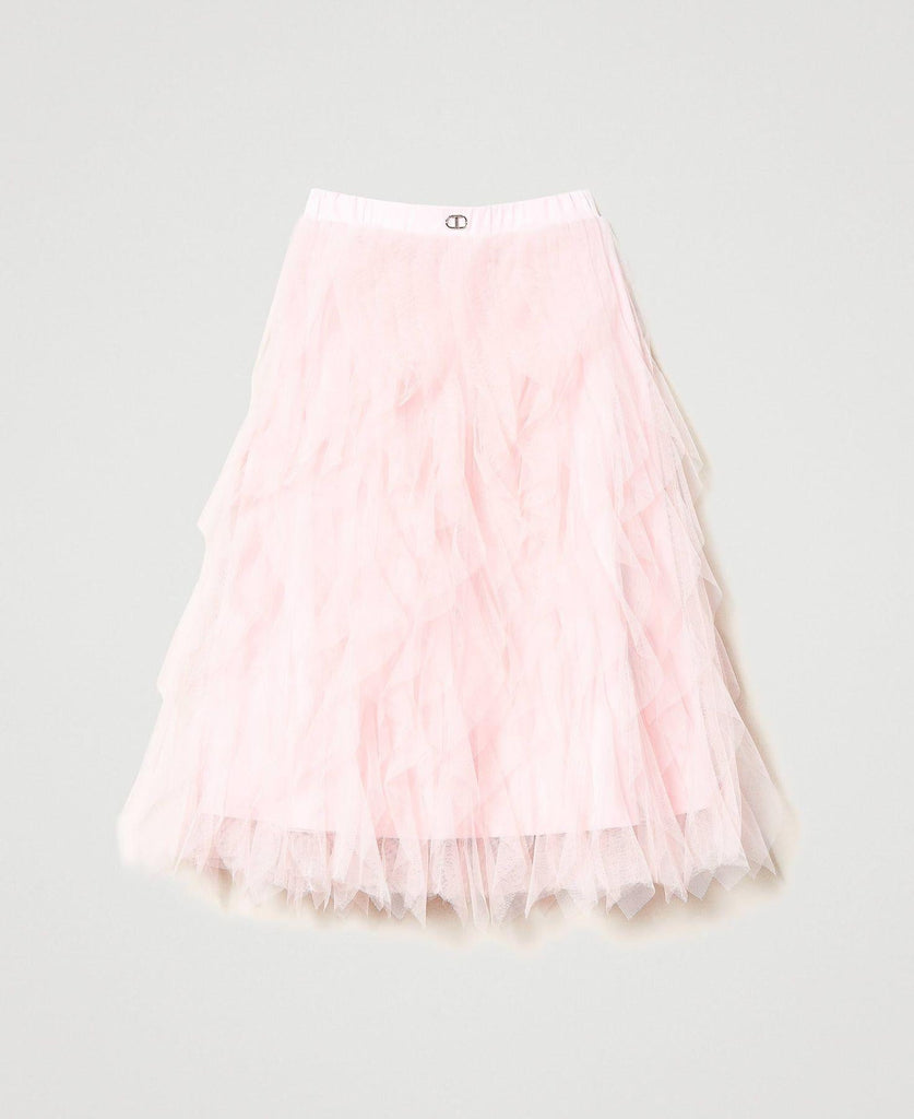 TWINSET GONNA LUNGA IN TULLE