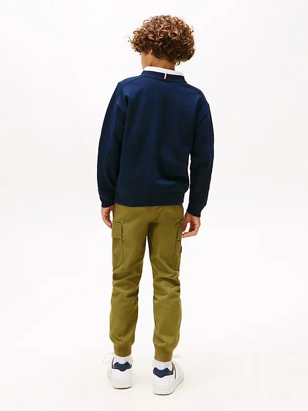 TOMMY HILFIGER VARSITY RAISED PRINT SWEATSHIR