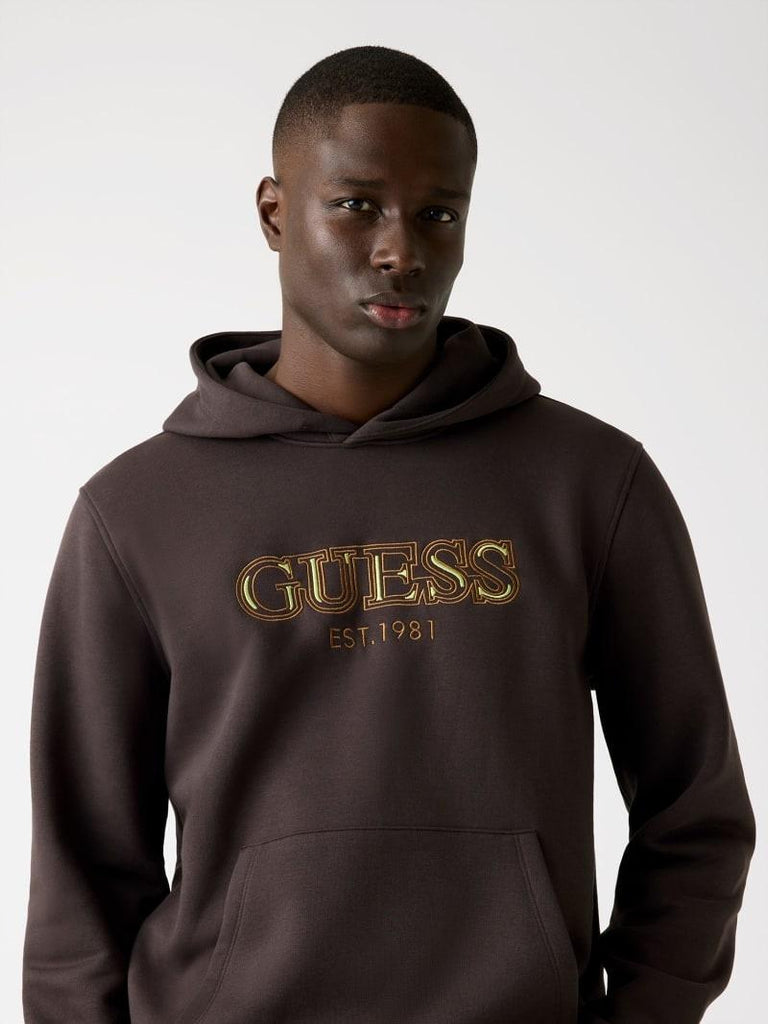 GUESS HOODED BASIC SWEATSHIRT