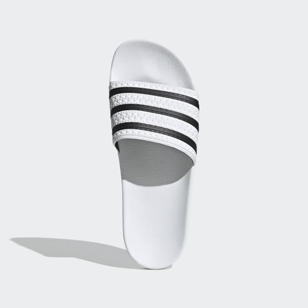 ADIDAS ORIGINALS ADILETTE            WHITE/CBLACK/WHITE