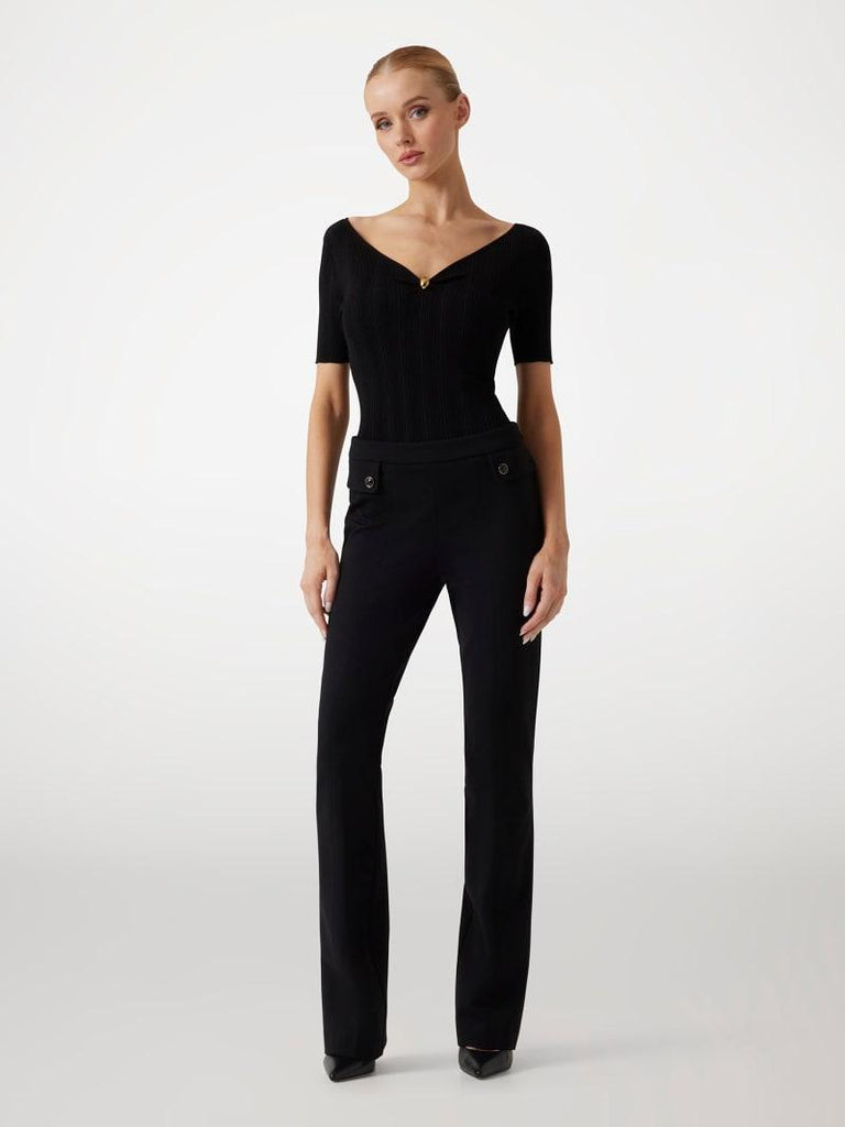 GUESS MARCIANO KATHLEEN SS RIBBED TOP SWTR
