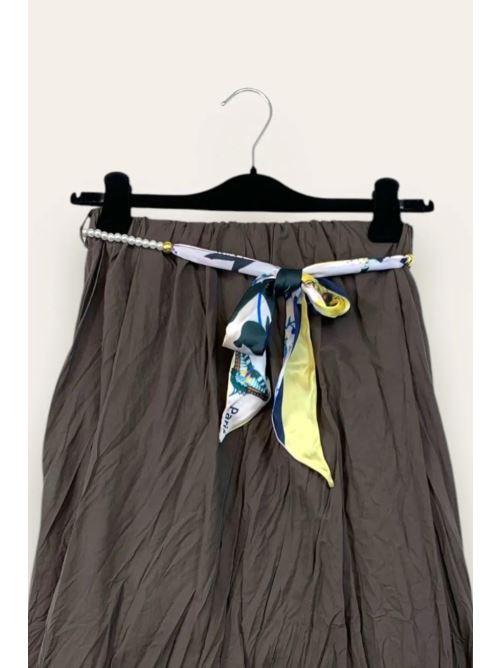 LOVEme Gonna effetto stropicciato in mussola di cotone