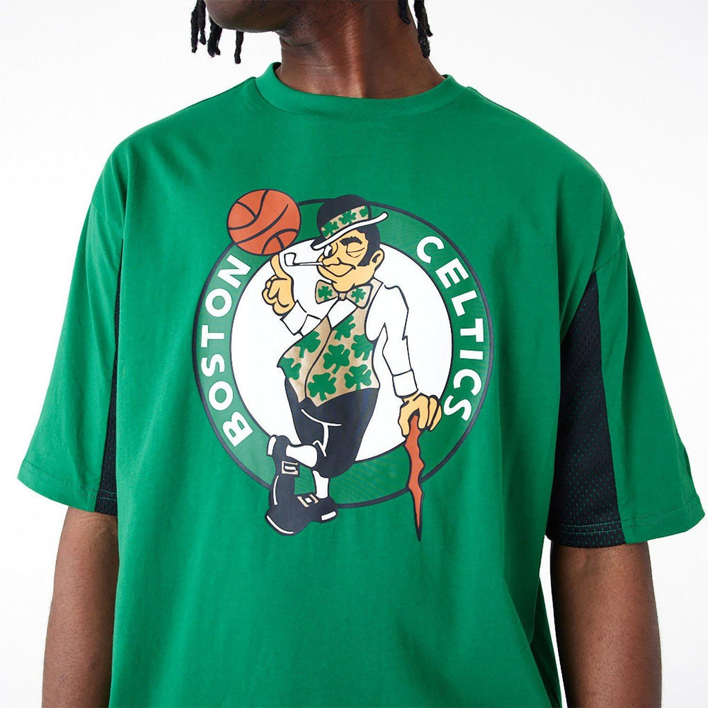 NEW ERA NBA MESH PANEL OS TEE BOSCEL  KGRWHI