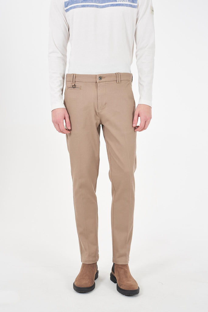 YES ZEE PANTALONE UOMO CHINOS TAPERED