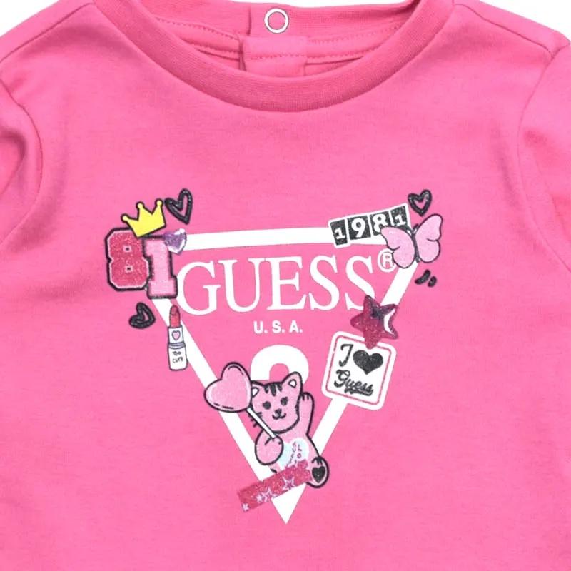 GUESS LS INTERLOCK DRESS + PANTIES