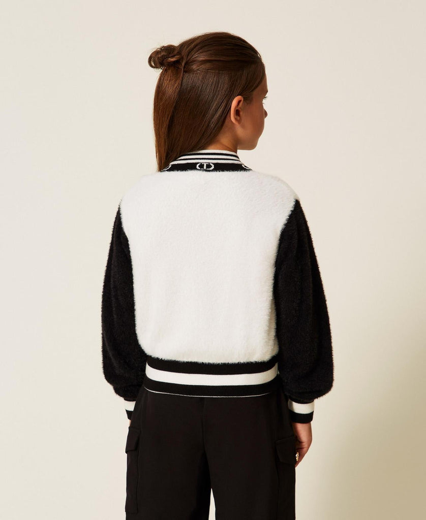 TWINSET CARDIGAN A BOMBER IN MAGLIA