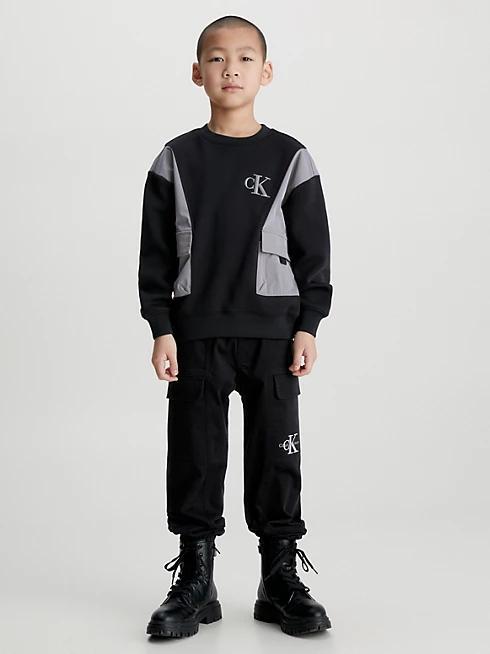 CALVIN KLEIN JEANS SATEEN CARGO PANTS