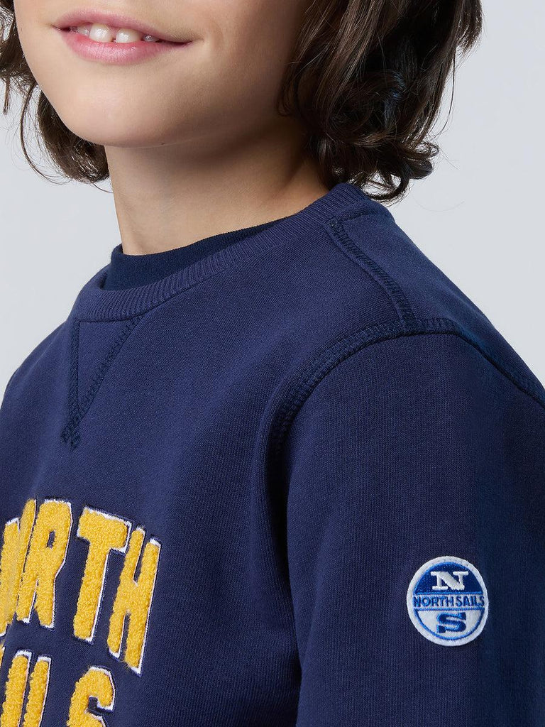 NORTH SAILS CREWNECK SWEATSHIRT WITH GRAPHIC