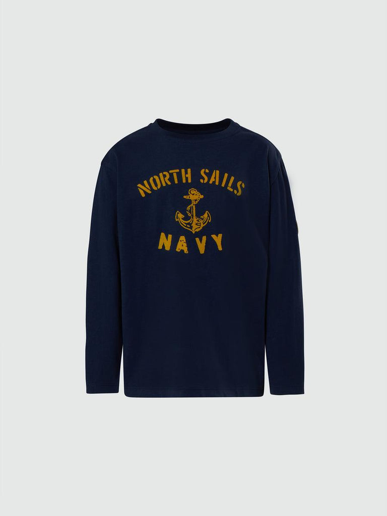 NORTH SAILS T SHIRT LONG SLEEVE W/GRAPHIC