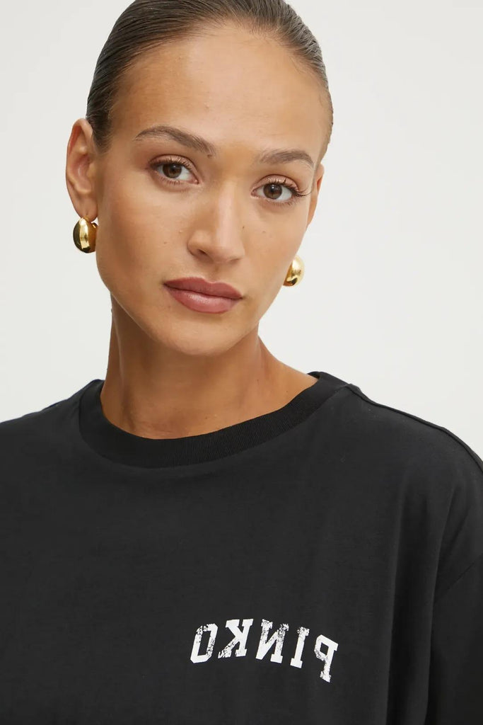 PINKO TORRONE T-SHIRT JERSEY MIRRORE