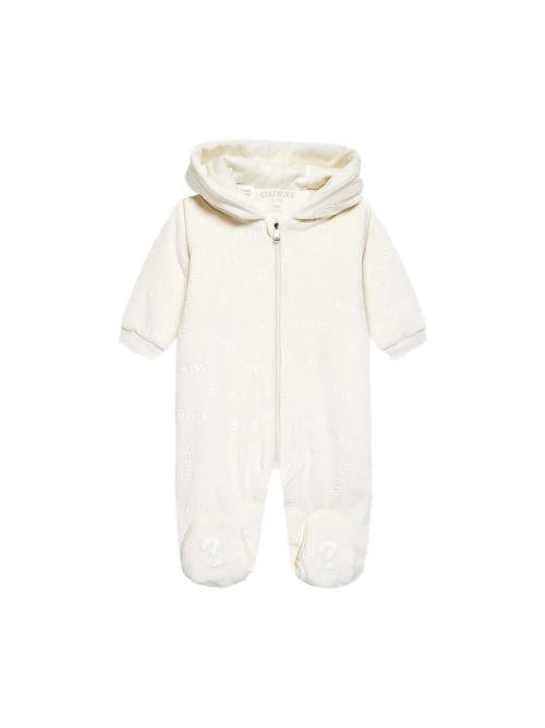 GUESS CHENILLE HOODED PADDED OVERALL