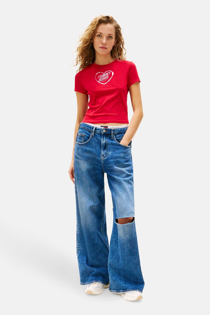 TOMMY JEANS TJW SLIM SH HEART TE