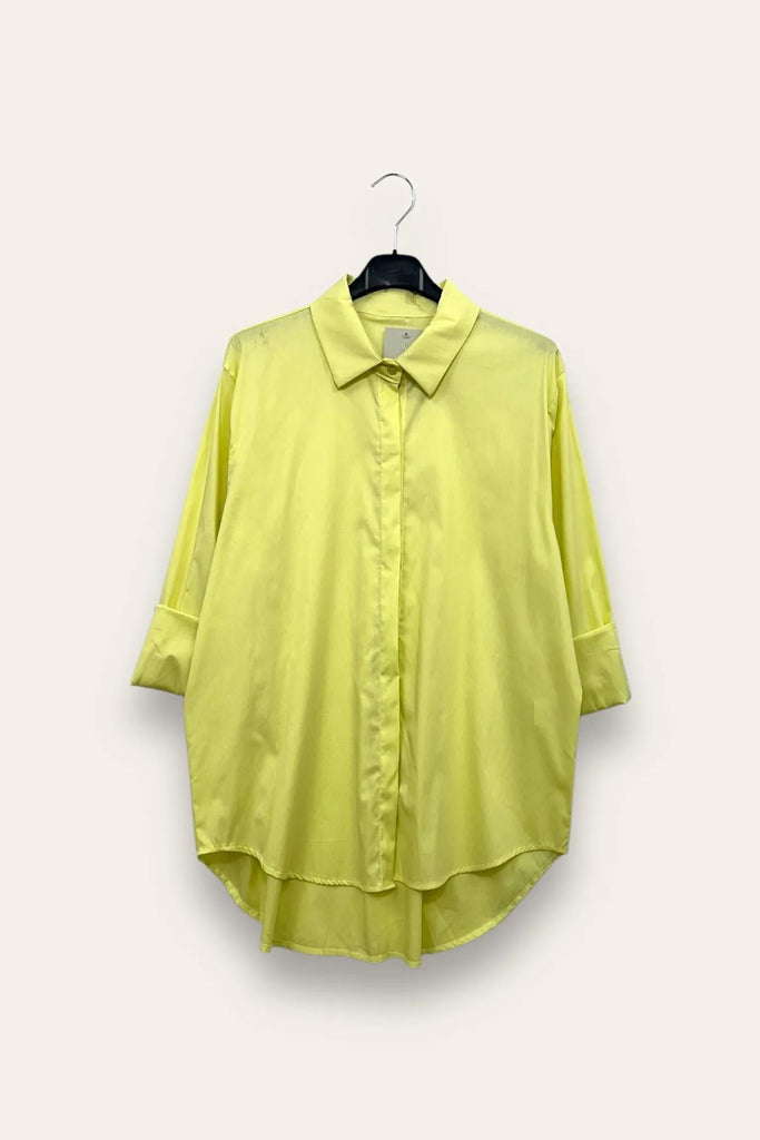 LOVEme Camicia over in tinta unita