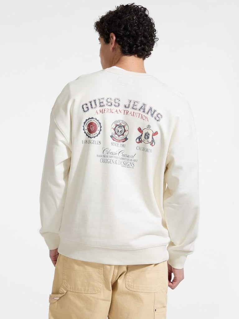 GUESS GJ CN OS VARSITY LOGO SWEAT