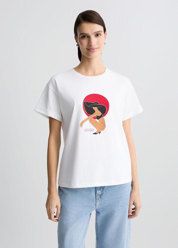 LIU JO ECS T-SHIRT BASICA M/C