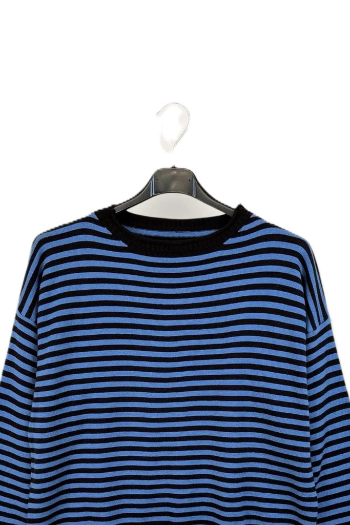 LOVEme Maglia girocollo a righe bicolore