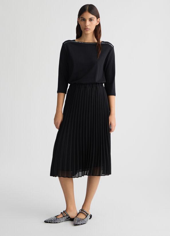 LIU JO ABITO JERSEY E GEORGETTE