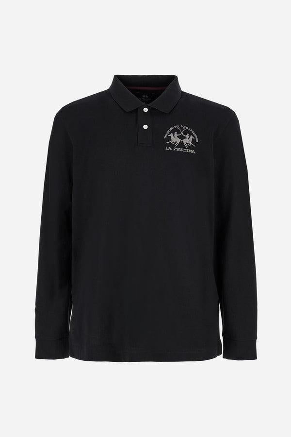 LA MARTINA MAN L/S POLO PIQUET STRETCH