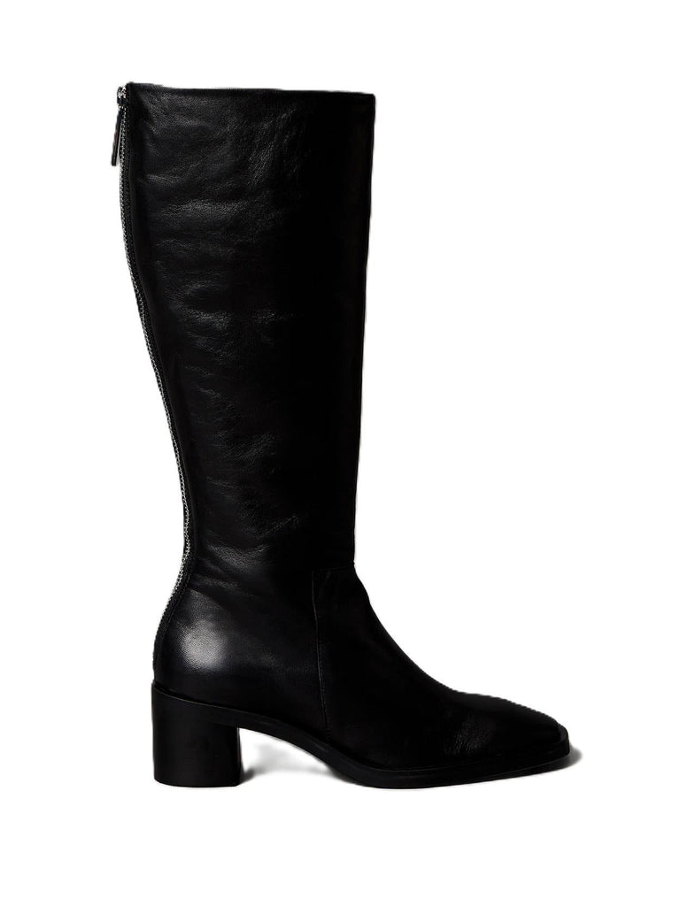CALVIN KLEIN BLOCK HEEL KNEE BOOT
