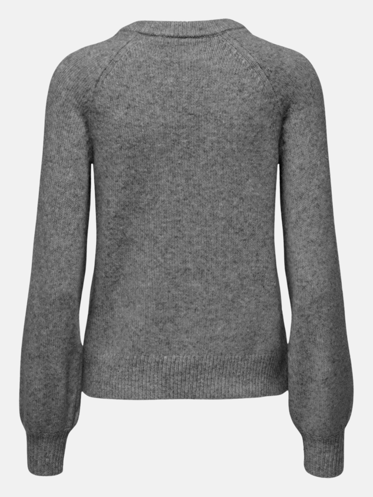 ONLY ONLLAUREN LIFE LS O-NECK BUTTON KNT