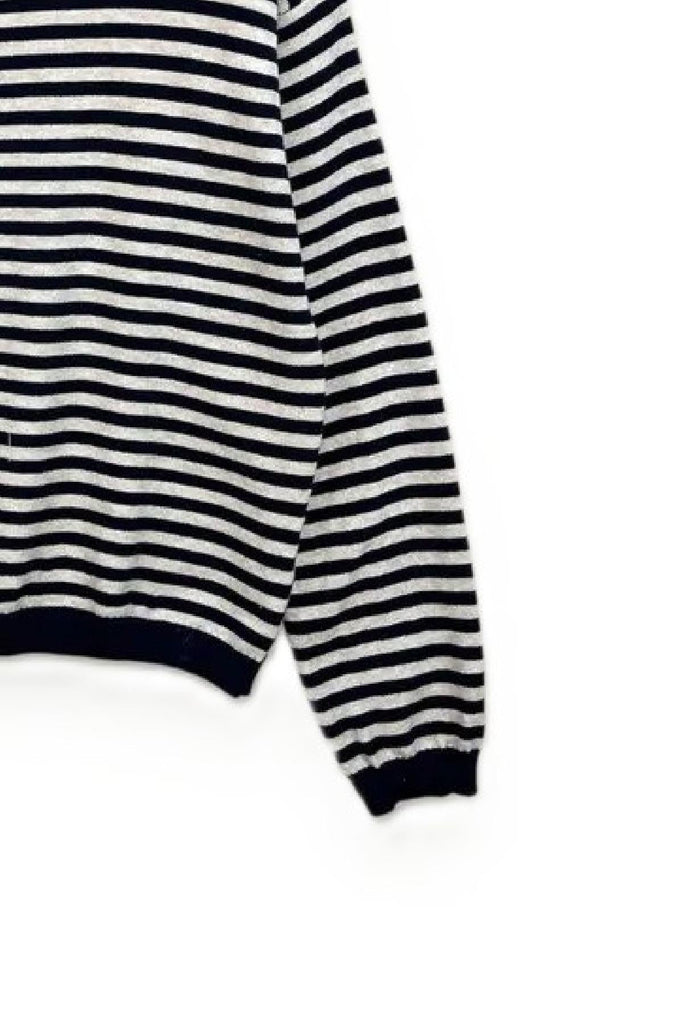 LOVEme Maglia girocollo a righe bicolore