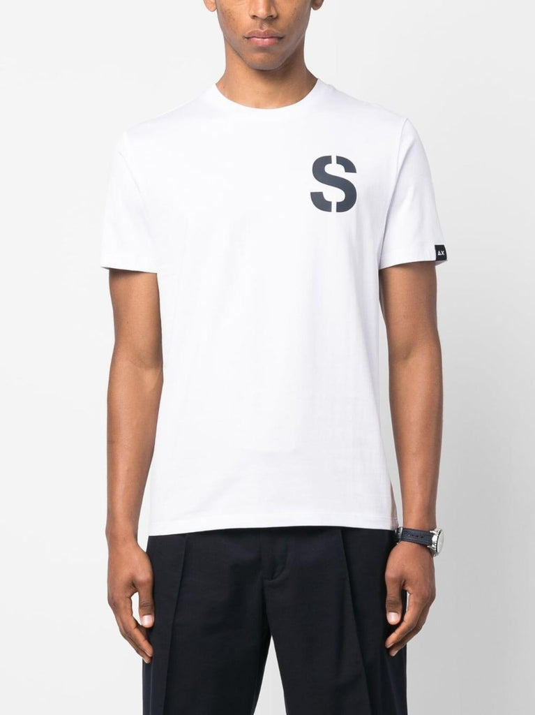 SUN68 T-SHIRT ROUND BIG  WORD