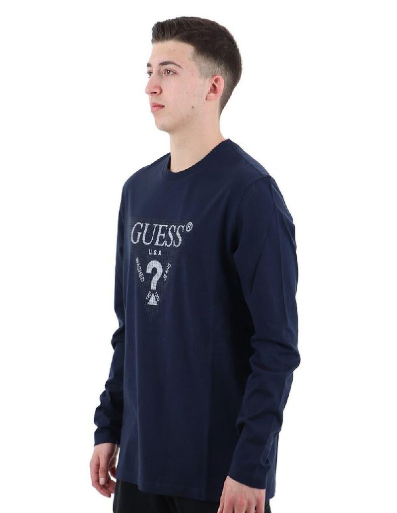 GUESS LS CN TRIANGLE TEE