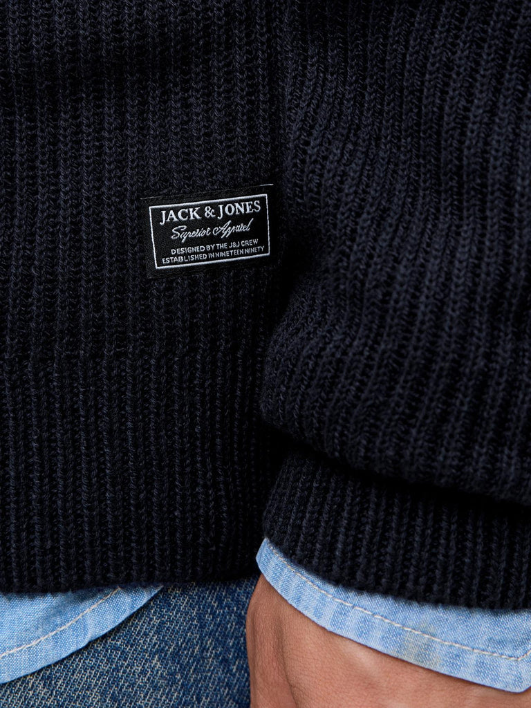 JACK AND JONES JJPANNEL KNIT ZIP CARDIGAN AW25