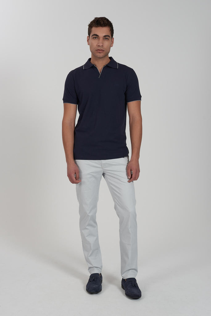 YES ZEE T-SHIRT UOMO TIPO POLO, SENZA BOTTONI, M/C