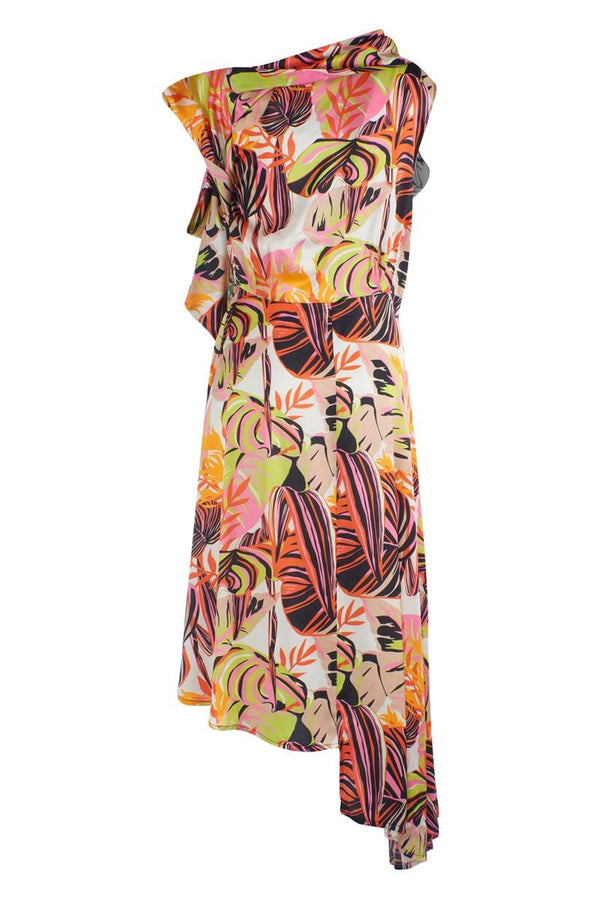 YES ZEE ABITO DONNA LUNGO ASIMMETRICO