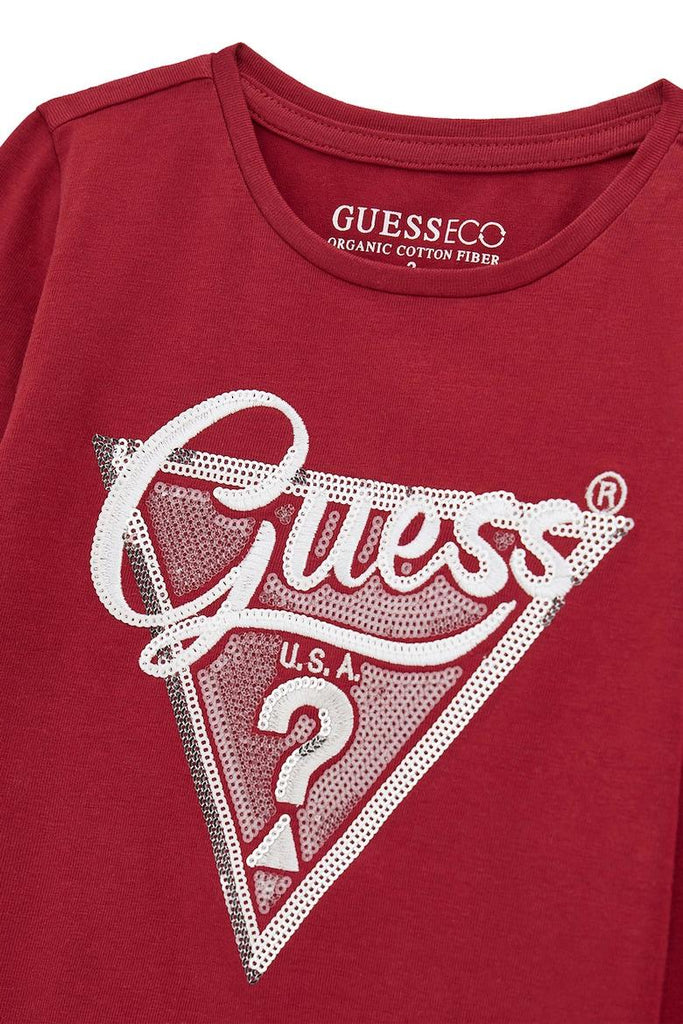 GUESS LS T-SHIRT W/SEQUINS