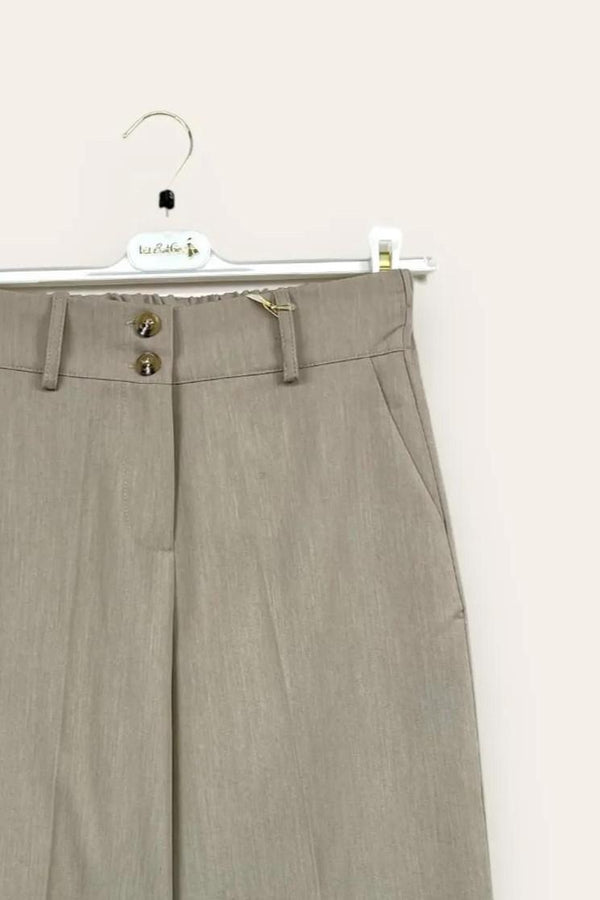 LOVEme Pantalone gaucho con orlo alto