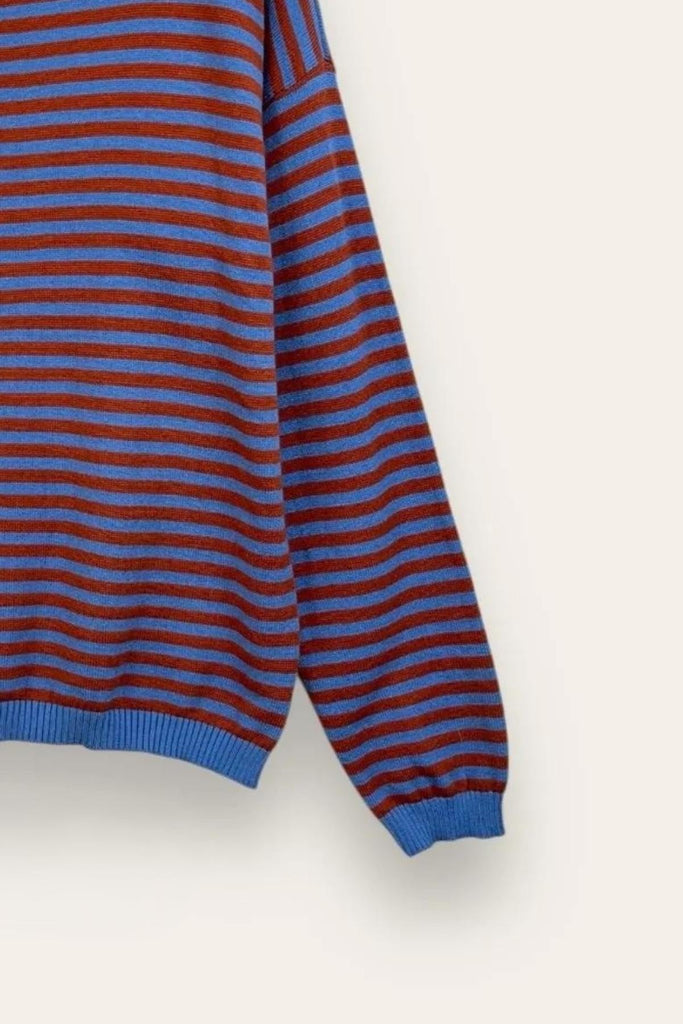LOVEme Maglia girocollo a righe bicolore