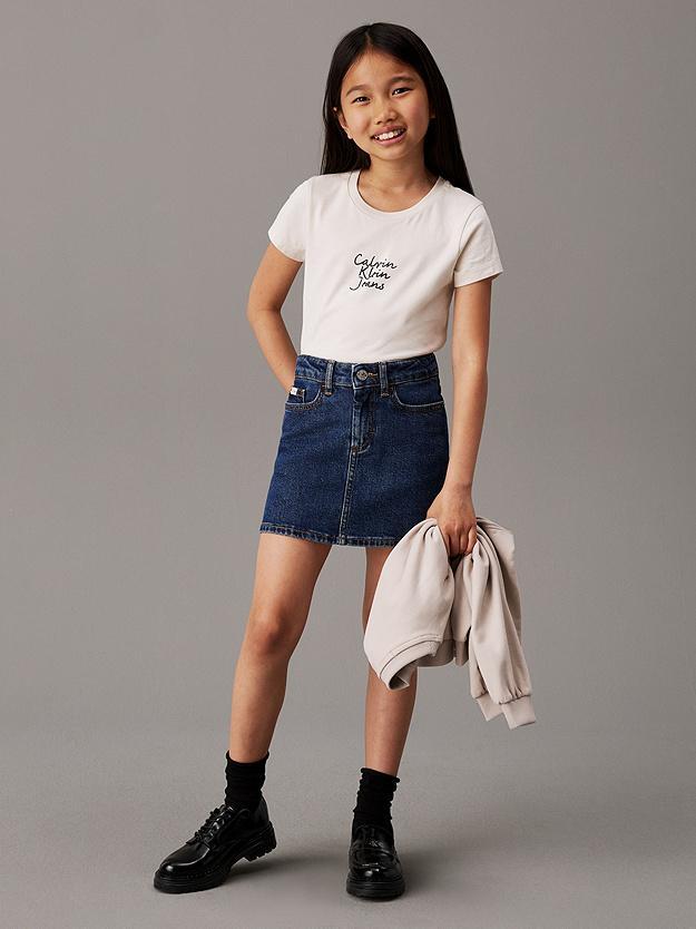 CALVIN KLEIN JEANS HANDWRITING LOGO SS SLIM T-SHI