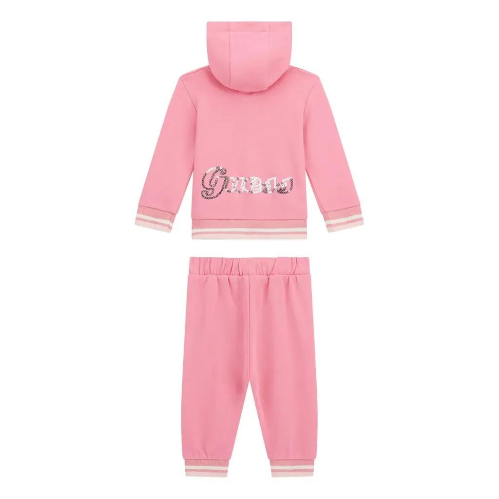 GUESS SET HOODED LS ACTIVE TOP+PANTS