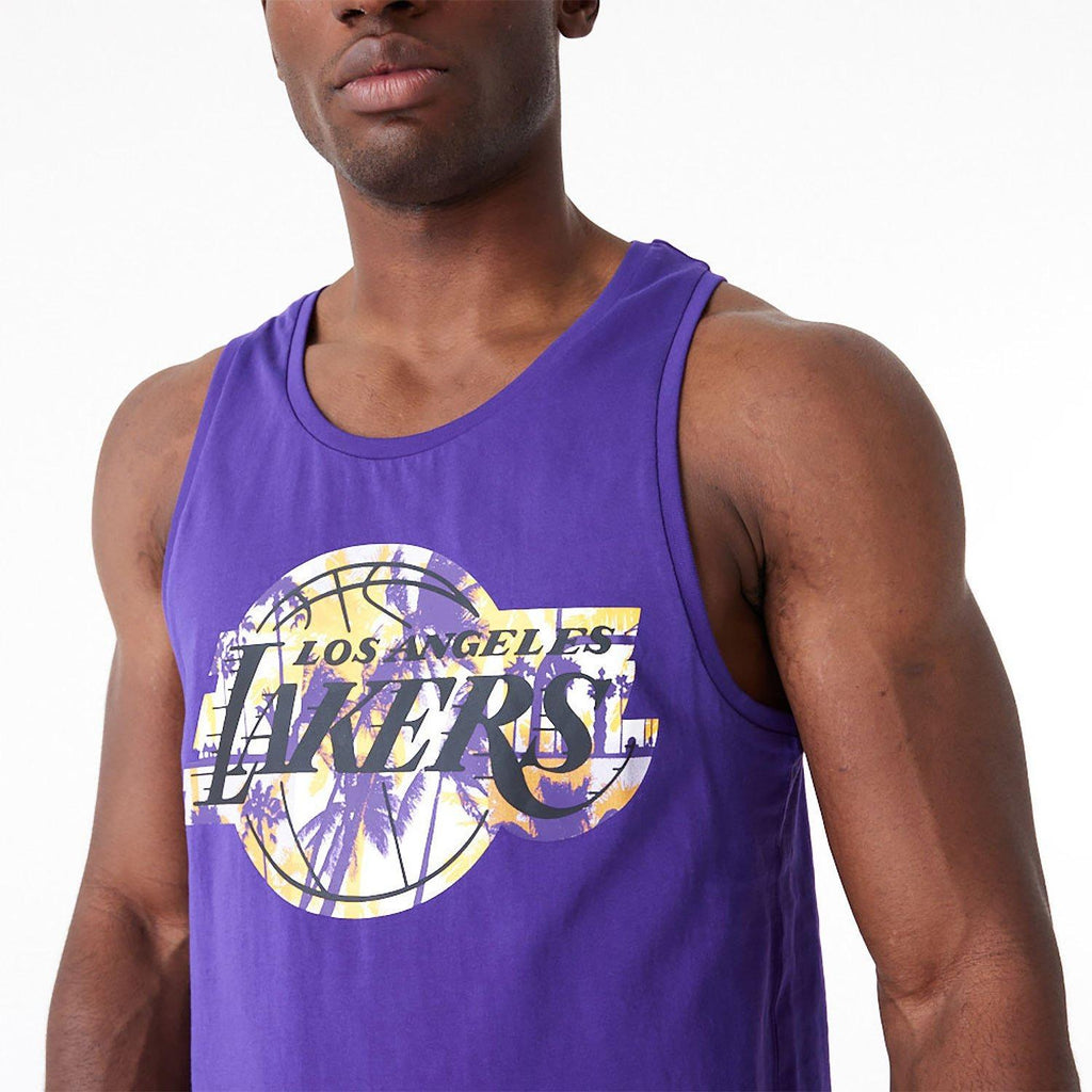 NEW ERA NBA PALM TREE INFILL TANK LOSLAK  TRPWHI