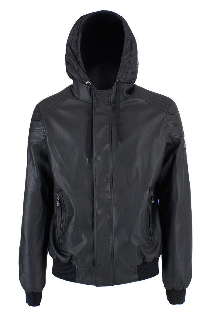 YES ZEE GIUBBINO BIMBO IN PU CON FINTO GILET STACCABILE