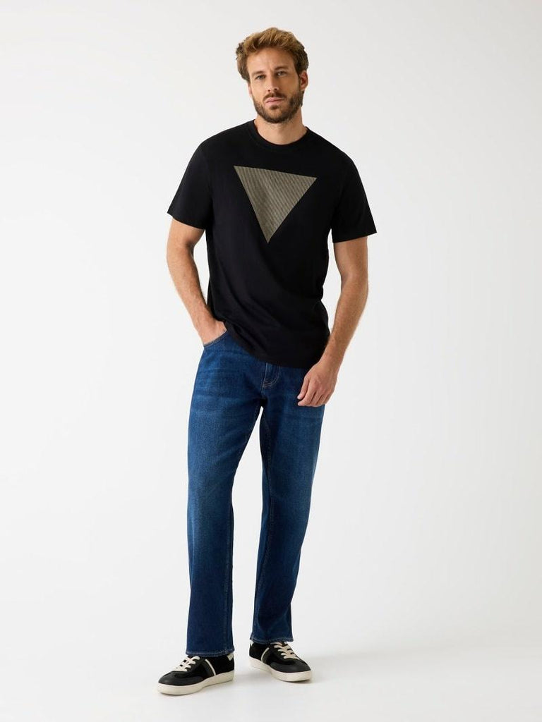 GUESS CN SS TRIANGLE LOGO TEE