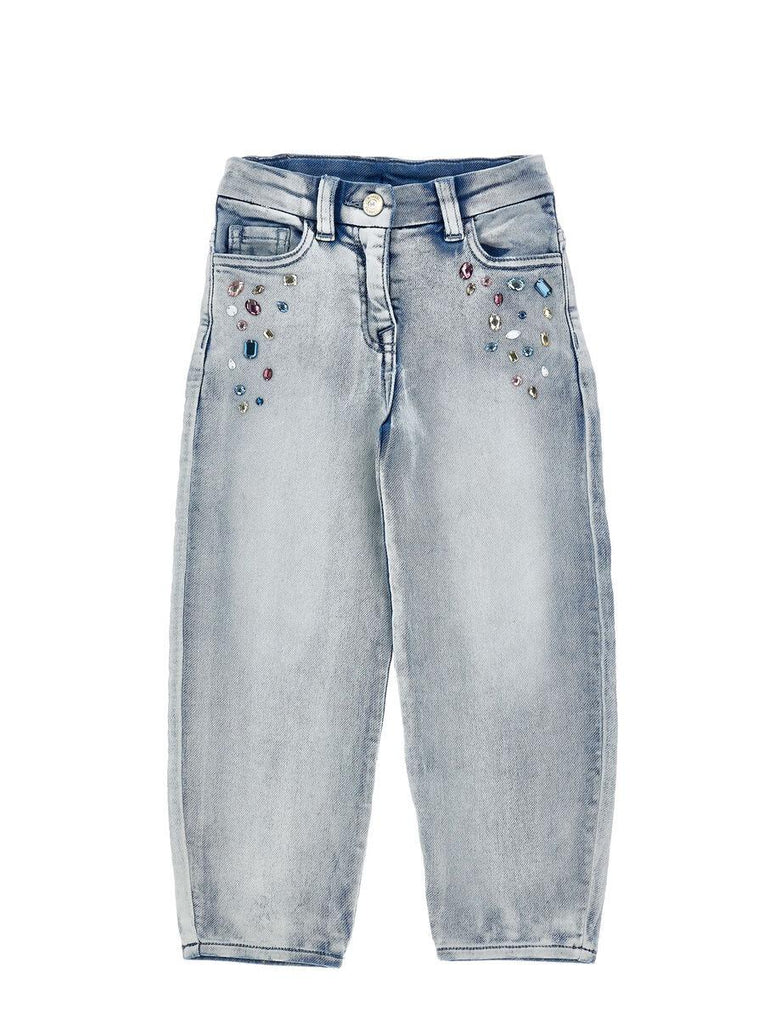 MONNALISA JEANS JEWEL DENIM STONE B