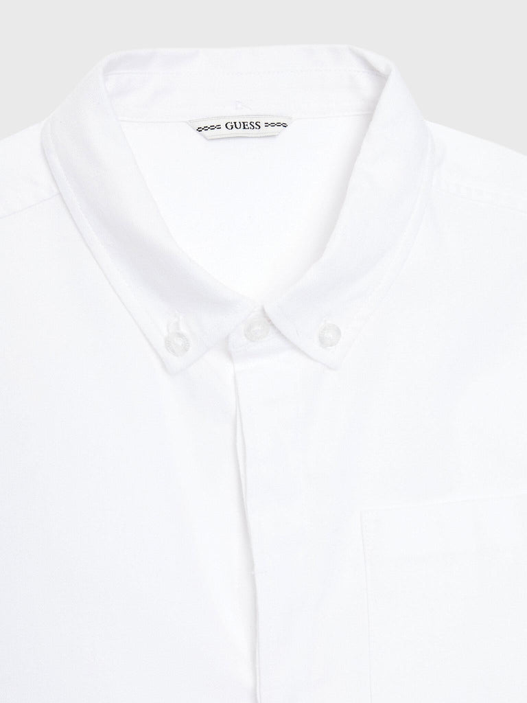 GUESS BRUSH HERRINGBONE ADJ. LS SHIR